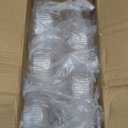 Plastic/Acrylic Set of 6 10 oz Ribbed Coupe Cups Unique Martini & Cocktail Cups Set for Wine,Champagne, Parties & Home