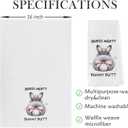 Easter Bunny Dish Towels - Funny Easter Gifts Decorative Waffle Weave Kitchen Towels, Pink Coquette Bunny Butt Hand Tea Towels, Easter Gifts (1624 Inches)