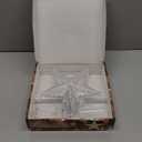 Christmas Tree Topper Star Warm White Light Christmas Tree Decor for Christmas Holiday Home Fit for General Size Xmas Tree, 8.7 Inch