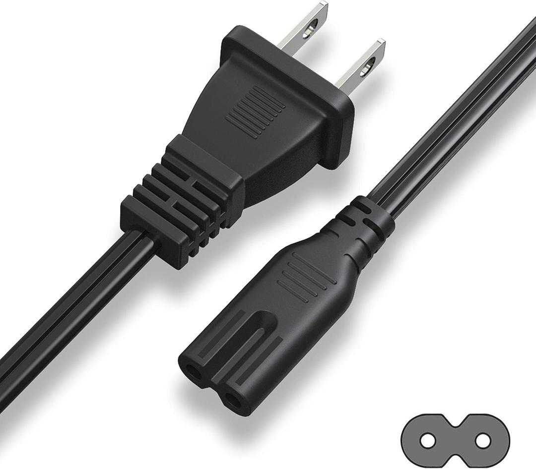 [UL Listed] 6Ft AC TV Power Cord Cable Compatible with Apple TV 1st,2nd,3rd,4th,5th Generation (4K)