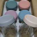 NETANY 6-pack 16 oz Overnight Oats Containers with Lids, Glass jars with Airtight Lids, Wide mouth Mason Salad jars, Glass Food Storage Containers for Snacks, Yogurt, Spice Sugar