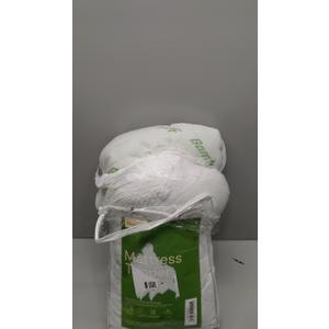 Ultra Soft Full Size Mattress Topper - Viscose Made from Bamboo Pillow Top Mattress Pad for Back Pain Relief - Naturally Cooling for Hot Sleepers, Green