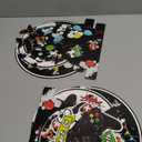 WERNNSAI Video Game Cupcake Stand - Video Game Party Supplies for Boys Gamer Gaming Birthday 3-Tier Game Cupcake Stand Holder Round Serving Tray Stand Dessert Tower for Gaming Theme party Supplies, Set of 2