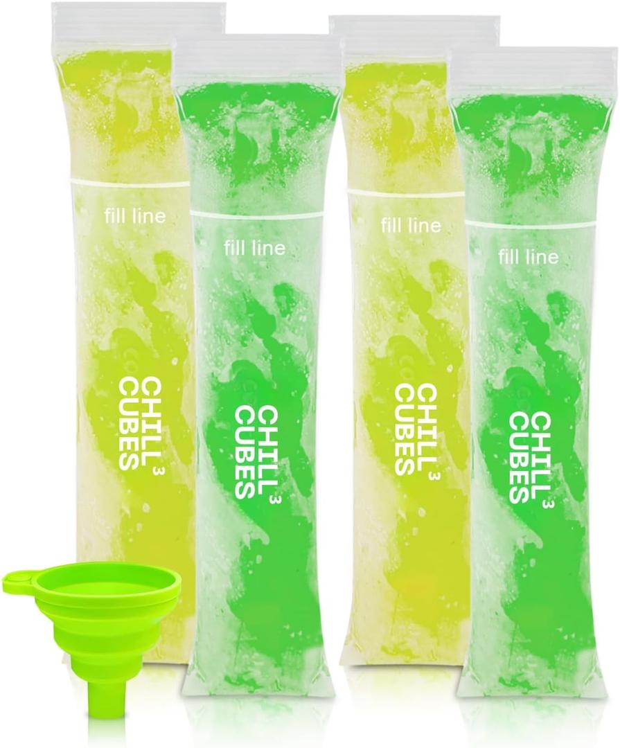 200 Disposable Popsicle Mold Bags - Easy Fill & Zip Seal, Popsicle Sleeves Bags for DIY Frozen Treats, Parties & More - BPA-Free