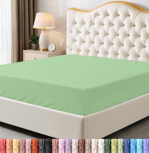 Utopia Bedding Queen Fitted Sheet - Bottom Sheet - Deep Pocket - Soft Microfiber - Shrinkage and Fade Resistant - Easy Care -1 Fitted Sheet Only (Sage Green)