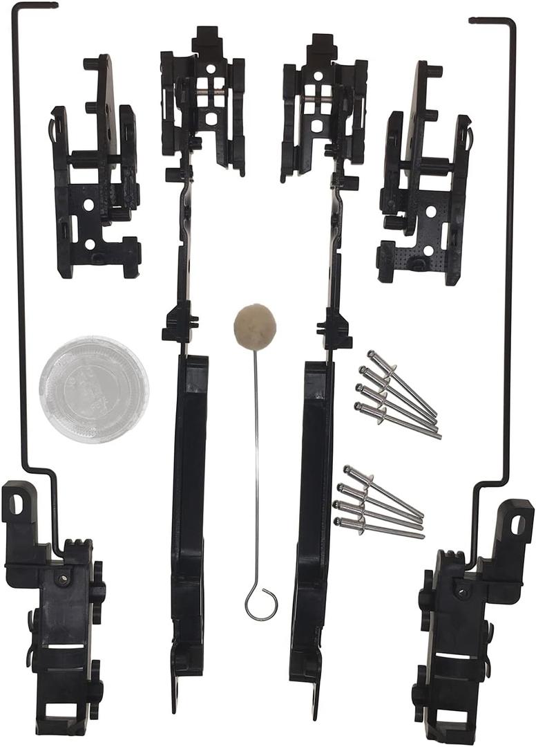 02ESR1201ABK Sunroof Track Assembly Compatible with Ford 2000-2014 F150 2005-2016 F250 F350 F450 2000-2017 Expedition Lincoln Navigator Mark LT Sunroof Track Repair Kit