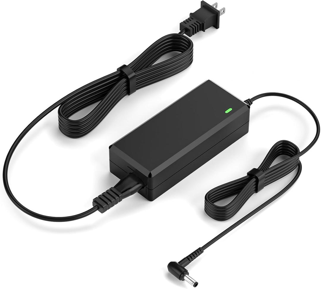 VHBW Replacement Power Cord for HP Monitor 19V 5.5x2.5mm - Compatible with 27f/22cwa/23er/23es/27eb/32f/vh240a/24ea/25vx & ADPC1945 (20-32 Inch Displays)