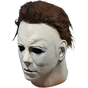 Michael Myer Mask Adult, Halloween Michael Myer Mask Horror Latex Full Head, Horror Masquerade Cosplay Party with Realistic Detailing & Breathable Design for Halloween Cosplay, Party Props