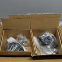 5-Bolt 5" Circle Trailer Hub Assembly with 1-3/8" to 1-1/16" Tapered Spindle and Bearings,Set of 2