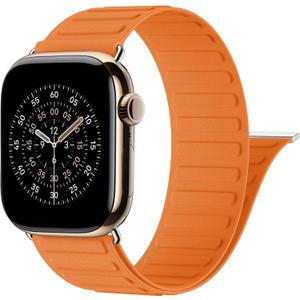 Patented Magnetic Link Sport Band Compatible with Apple Watch Bands Men 44mm 45mm 46mm 49mm 42mm 41mm 40mm 38mm Women, Nylon Sport Loop Strap for iWatch Ultra 3 2 1 SE Series 11 10 9 8 7 6 5 4 3 2 1