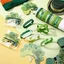 XunYee 60 Sets St. Patrick's Day Shamrock Bracelet Party Favors for Guest St. Patrick's Day Lucky Silicone Wristband Irish Blessing Cards and Bags Irish Party Gift for Women Family Friends Colleagues