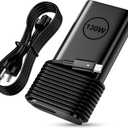 Replacement for Dell 130W Laptop Charger USB C Slim Adapter - XPS 17 15 7590 9700 9500 9510 Precision 5560 3560 5540 5570 5550 3561 3550 5510 5520 Latitude 7410 7310 7210 Type C Computer AC Power Cord