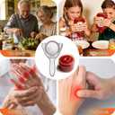3 x NileHome Jar Opener for Weak Hands, Seniors with Arthritis, Bottle Opener Jar Lid Opener for Arthritic Hands Multifunctional Can Openers for Seniors Get Lids off Easily & Grey