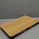 Ruxury Foldable Lap Desk Laptop Stand Bed Desk Table Tray, Breakfast Serving Tray, Portable & Lightweight Mini Table, Lap Tablet Desk for Sofa Couch Floor - Wood (Medium)