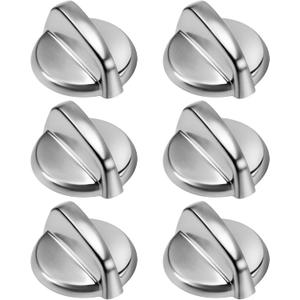Blutoget 2026 Upgraded WB03T10284 PS2321076 Burner Control Knobs 6 Pack Oven Knobs Replacements for GE Range/Stove/Oven Knob-WB03T10284 Ge Appliance Knob Replaces AP4346312 AH2321076 EAP2321076