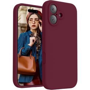 FireNova Magnetic for iPhone 17 Case, Compatible with MagSafe, [Integrated Silicone Camera Control Button] [Camera Protection] Anti-Scratch Microfiber Lining Phone Case, 6.3", Plum