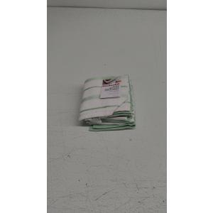 KitchenAid Albany Dishcloth 8 Pack Set, Pistachio/White, 12"x12" (Small)