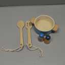 Premium Toddler Play Kitchen Toys, Wooden Kitchen Utensils, Accessories for Pretend Play Kitchen Set, Montessori Learning Toy, Pretend Cooking Playset, Gift for 3+