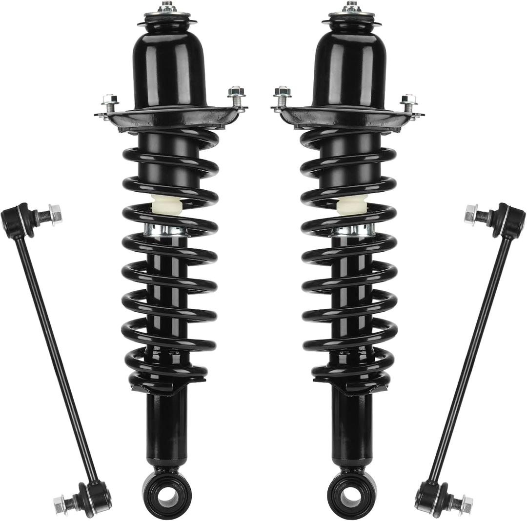 Rear Strut Assembly & Sway Bar Links for 2003-2008 Toyota Corolla, Matrix, Pontiac Vibe, Shock Absorbers Replace 171373L 171373R 4PCS