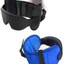 SARISUN Travel Pillows for Airplanes and Upgrade Airplane Pillow for Long Flight, Airplane Head Strap with Eye Mask for Sleep, 360° Support Headrest, Stop Bobblehead