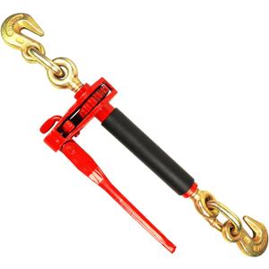 ENJ 4 Pack Folding Handle Load Binder with 2 Grab Hooks, for 5/16-3/8 Grade 70 Transport Chain, Load Binder with 5,400 Pound Working Load Limit