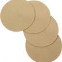Vienna Woven Spiral Table Placemats 15 Inches Round Set of 4 Non-Slip Dining & Kitchen Table Mats Beige