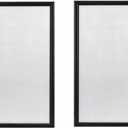 2 Pack Aluminum Snap Frame Poster/Picture Frames 8.5 x 11 Inches,Front Load Easy Open (Black)