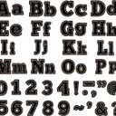 Capoda 98 Pcs Magnetic Letters Classroom Alphabet Letters 3 Inch Magnetic Alphabet Confetti Classroom Alphabet Letters Numbers Bulletin Board Magnetic Numbers for Education (Classic)
