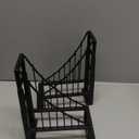 MyGift Decorative Bookends for Heavy Books, Black Metal Suspension Bridge Design Book End Shelf Decor, Architect Book Stopper Holder Stand, 2 Pcs Set