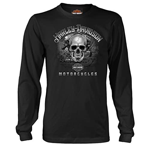 Harley-Davidson Military, Custom Wiesbaden, Germany Overseas Tour, Long Sleeve T-Shirt, L (Large)