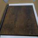 Furologee Entryway Table, 38'' Console Sofa Table with 3 Fabric Drawers, Industrial Entry Way Table with Storage Shelves, Display Shelf for Living Room, Hallway, Entrance, Foyer, Rustic Brown