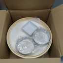 Bamboo Steamer Basket, 8 Inch, 2 Tier with Lid, Dumpling Steamer with Paper & Silicone Liners, Cutter, Sauce Dish, Chopsticks, for Asian Food