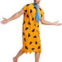 Adult Men Costume Cosplay Halloween Party Cavemen Outfit (XL)