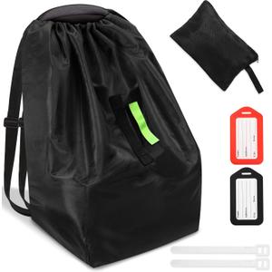 Sublaga Car Seat Bags For Airplane Travel, Durable Carseat Cover For Air Travel Car Seat Travel Bag with Shoulder Straps and 2pcs Luggage Tags For Airplane