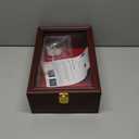 HOROW 2 Handgun Pistol Revolver Gun Display Case Wall Mount Lockable Black Felt Wood Cabinet w/ 98% UV Protection Acrylic Clear Door Gun Shadow Box Stand Rack Holder