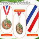 Tondiamo 24/48 Pcs Award Medals Bulk Gold Medals Bulk with Neck Ribbons 2 Inch Metal Award Trophies for Sports Party Team Tournaments Match Participation Winner Prizes Gift