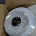 Chevron Dinnerware gold/black plates, 16 Salad Plates (7.5") & 16 Dinner Plates (10"), 4/32 Count
