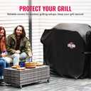 Grillman Premium Grill Cover for Outdoor Grill, BBQ Grill Cover 60 Inch- Rip-Proof, Waterproof, Top Heavy-Duty Large 60 Inch Grill Cover - Barbecue Cover & Gas Grill Covers (60"L x 28"W x 44"H, Black)