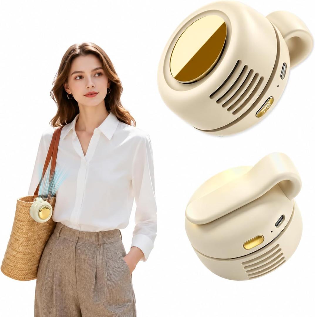 Portable Clip-on Fan Silent Bladeless Mini Fan