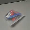 No Escape Dog Harness Medium Sized Dog, Neck Training No Pull Adjustable Lightweight Nylon Dog Harness for Medium Bulldog, Reflective Soft Vest with Traffic Handle, Red/Blue, L