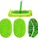Thickened Heavy-Duty Chenille Mop Pads Compatible with Swiffer and All Other 10-12 Inch Mops,Reusable Wet & Dry Mop Refills,Machine Washable for Hardwood,Tile,Laminate Floors