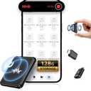 128G (9800 Hour) Voice Activated Recorder, Double-Sided Magnetic Voice Recorder with Playback, Audio Recorder with AI-Intelligent Noise Reduction, 70H Continuous for Lectures, Meetings (Black)