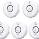 5 Pack Water Leak Alarm Detector, 120dB Loud Alert Water Sensor, IP66 Waterproof, Sensitive Leak and Drip Alert, Easy Installation for Home, Basement Flood Prevention, Bathroom, Sink, Laundry