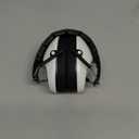 Pro For Sho 34dB NRR Hearing Protection Ear Muffs - Highest NRR in Compact Design, Ear Protection for Shooting, Mowing, Work (Standard, White)