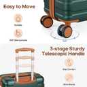 Luggage Sets 3 Piece, 20 Inch Hardshell Carry On Luggage 22x14x9 Airline Approved, Suitcase with TSA Locks & YKK Zippers, Carry On Suitcase with Wheels for Men & Women Travel
