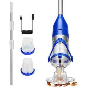 VIVOHOME Handheld Pool Vacuum 13.2 GPM Suction Cordless Pool Cleaner 20W Powerful Motor Long-Run 60min Battery, Adjustable Pole for Above Ground & In-Ground Pools, Spas - Blue