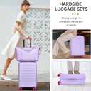 Carry On Luggage Set 3 Piece, Carry-on Suitcase With Wheels, 3 piece set 22inch