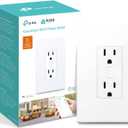 Kasa Smart Plug KP200, In-Wall Smart Home Wi-Fi Outlet Works with Alexa, Google Home & IFTTT, No Hub Required, Remote Control, ETL Certified , White, 1 Pack