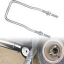 lifgarfe Trailer Spare Tire Mount Bracket U-Bolt Tire Carrier Holder Fit for Side Mount 4 or 5 Lug