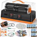 C1 Pro Ultra Quiet Rock Tumbler Kit - Dual Barrel 7LB Capacity, Large